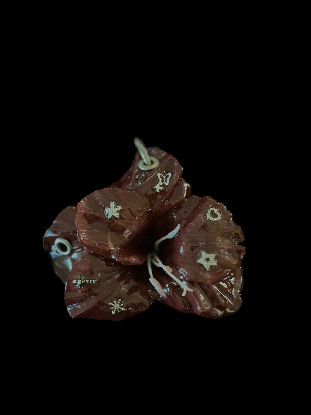 Brown Hibiscus with Hardware