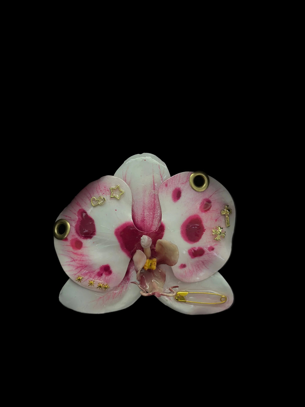 Dotted Pink Hair Clip