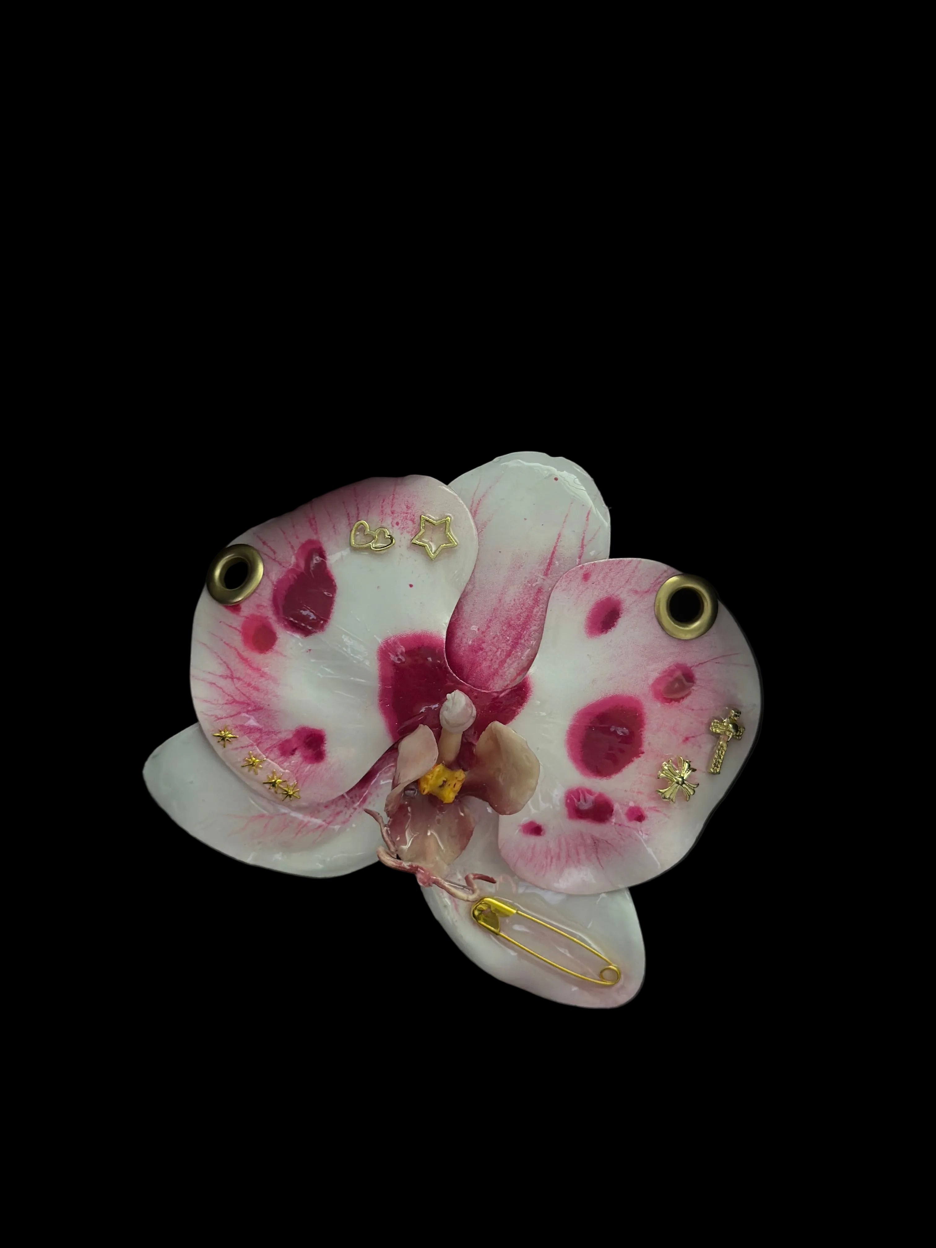 Dotted Pink Hair Clip