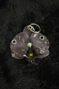Black Pierced Orchid with Hardware
