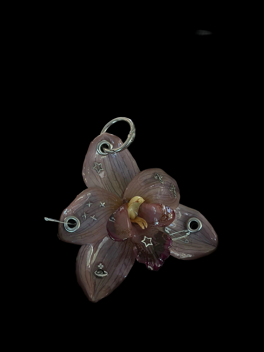 Brown Orchid with Hardware